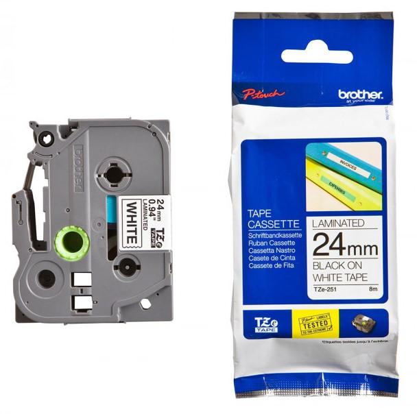 Nhãn in Brother TZe-251 hàng chính hãng