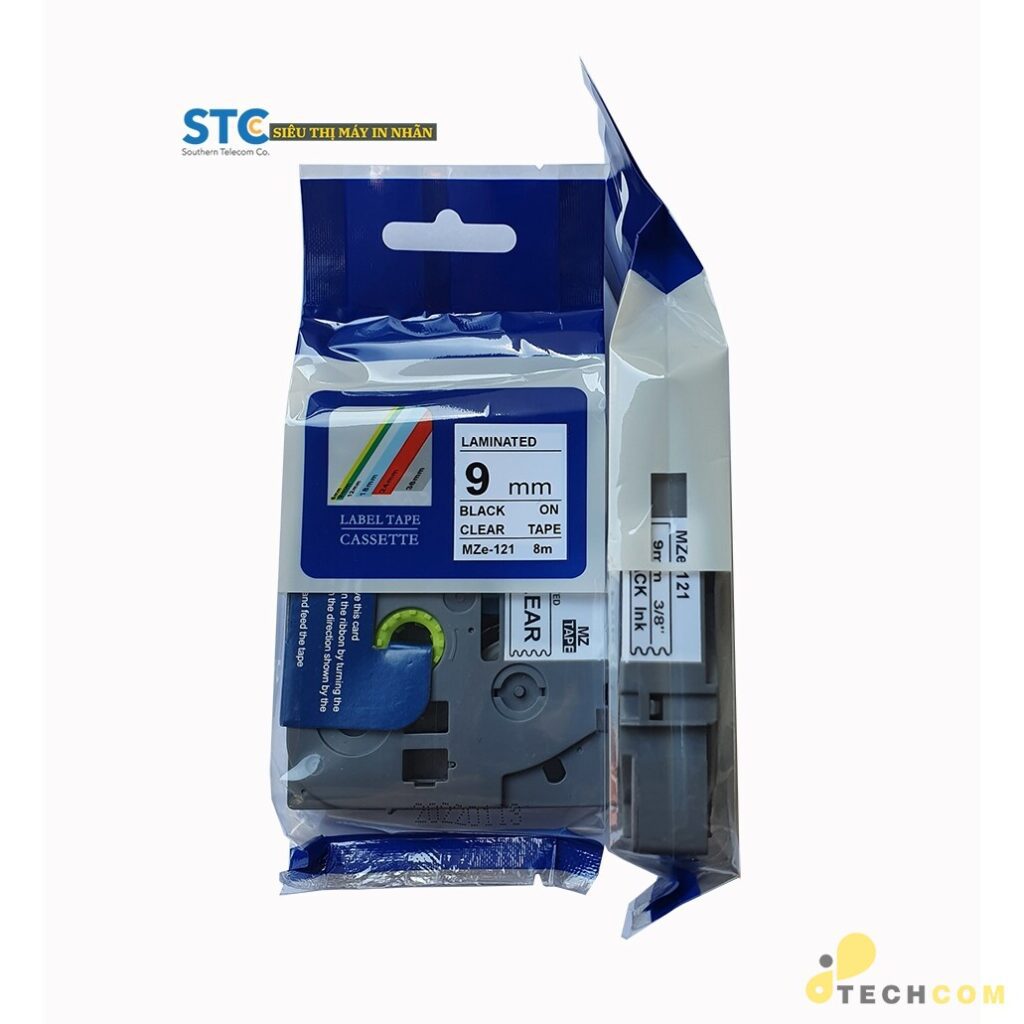 MZe-121 / CHỮ ĐEN NỀN TRONG 9MM