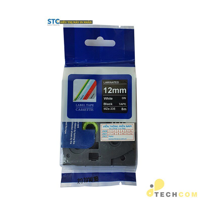 Mze 335 Chu Trang Nen Den 12mm Poqpy