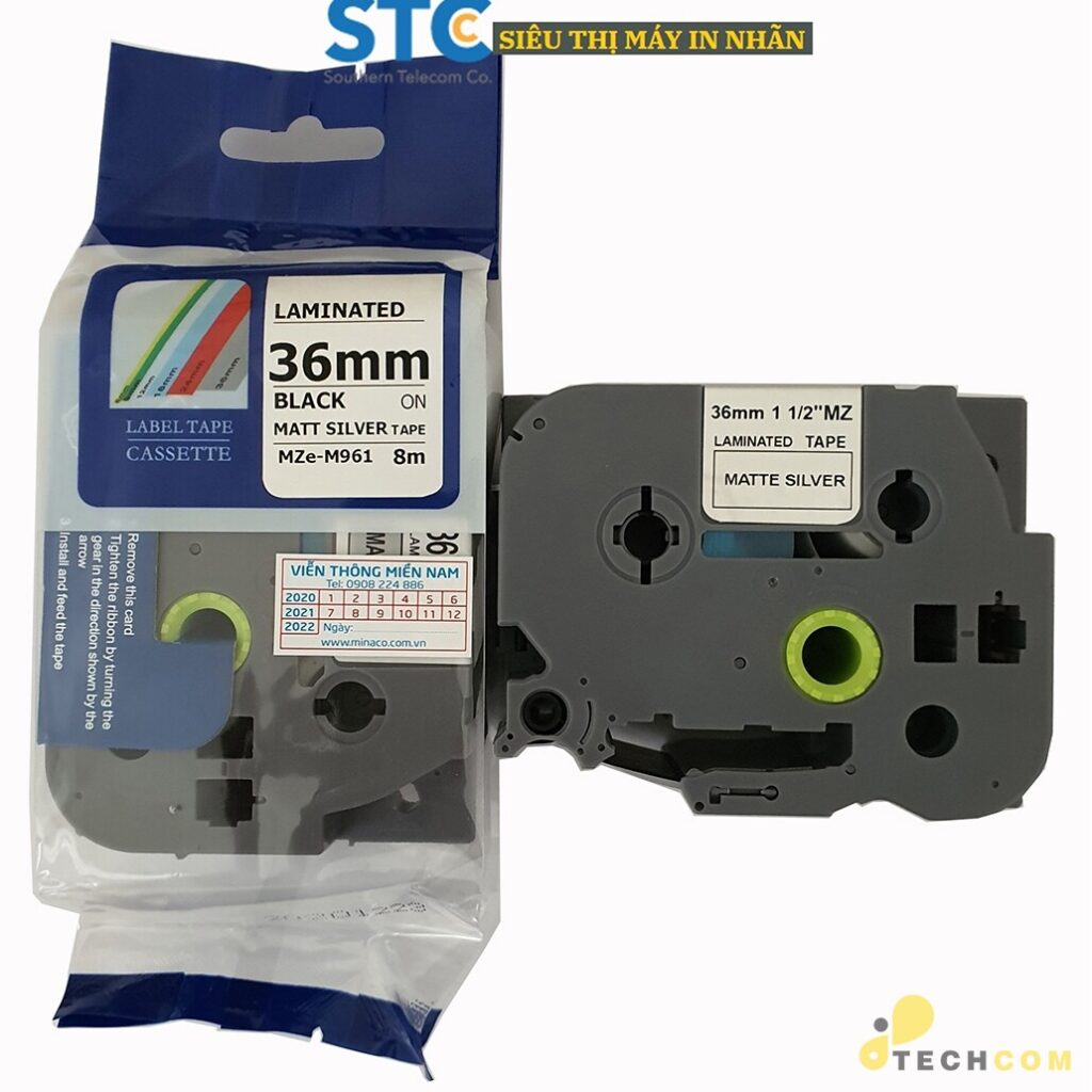 MZE-M961 / CHỮ ĐEN NỀN BẠC 36MM