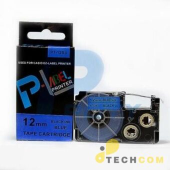 Nhan In Pt 12bu Chu Den Nen Xanh Duong 12mm P2fq4