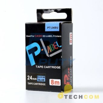 Nhan In Pt 24bu Chu Den Nen Xanh Duong 24mm 713ng