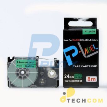 Nhan In Pt 24gn Chu Den Nen Xanh La 24mm E16to