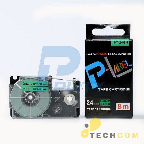 Nhan In Pt 24gn Chu Den Nen Xanh La 24mm E16to