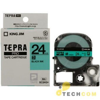 Tepra Sc24g Chu Den Nen Xanh La 24mm Cy8th