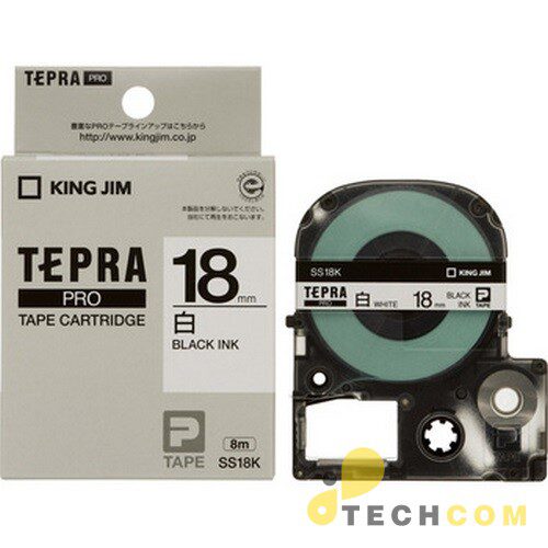 Tepra Ss18k Chu Den Nen Trang 18mm Ql6f0