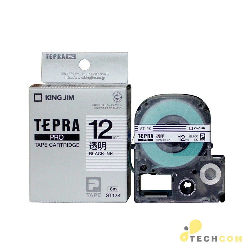 Tepra St12k Chu Den Nen Trong Suot Bhqof